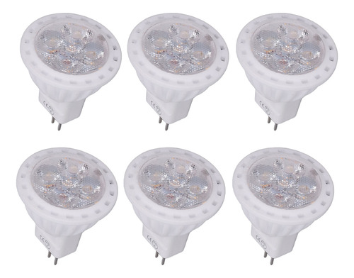 Foco Led De 4 W, 12 V, 6 Bombillas De 360 Lm, Mr11