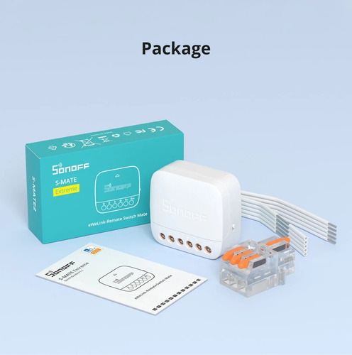 Sonoff Interruptor S-mate2 Control Local Ewelink Con Pila