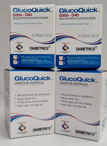 Glucoquick Tirillas 100 Unidades + 100 Lancetas +envio Grati