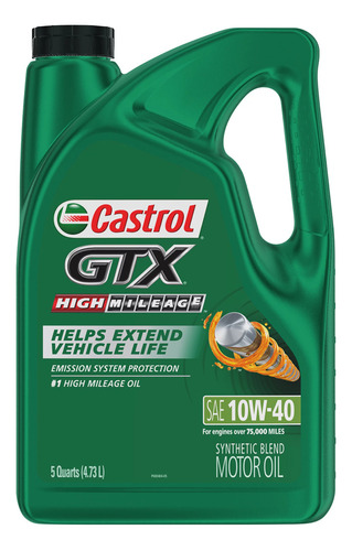 Aceite Carro Gasolina Castrol Gtx 10w-40 Mezcla Sintetica 