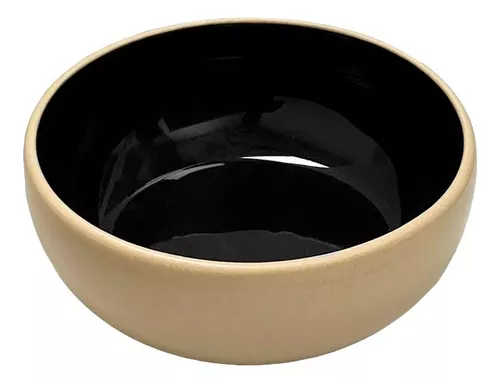 Juego Vajilla Completo Platos Negros 12pz Bowl Ceramica