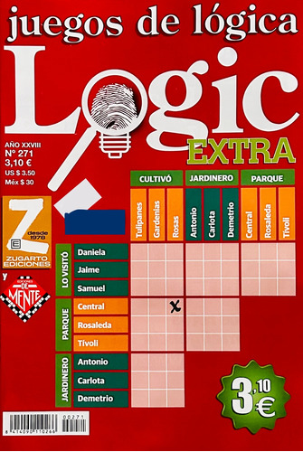 Logic Extra Juegos De Lógica N° 271 - Ediciones De Mente