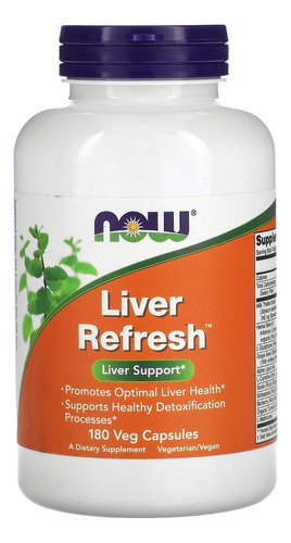 Liver Refresh Saúde Do Fígado 180 Cáps  Now Foods