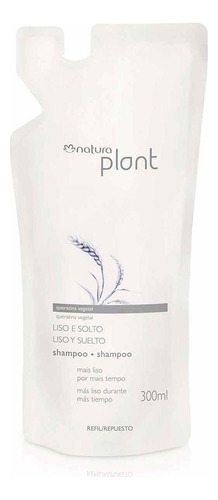  Natura Shampoo Liso E Solto Plant Refil 300ml