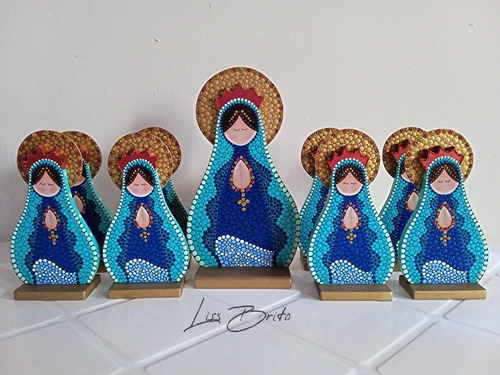 Imagen 1 de 1 de Mini Virgen Del Valle En Mdf Para Recuerditos