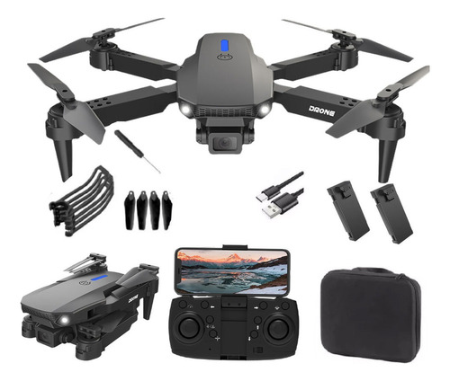 Mini Drones E88 Con Doble Cámara Y 2 Baterías
