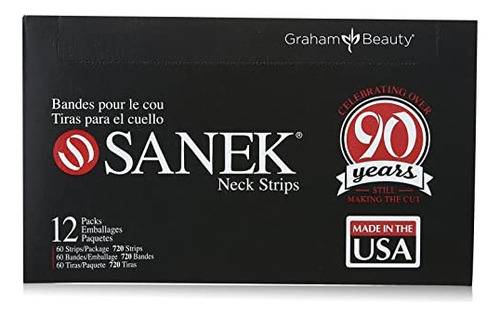 Tiras Para Cuello, 60 Tiras, Paquete De 12, Sanek Display