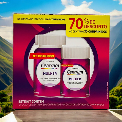 Kit Centrum Mulher 60+30 Comp (tratamento P/ 3 Meses)