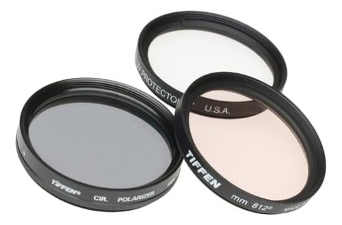 Kit De Filtros De Camara Tiffen 58mm Polarizador, Uv, Cal...