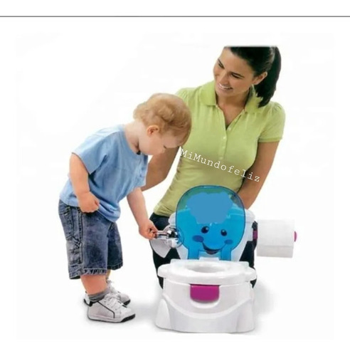 Bacin Para Bebes Y Niños Musical Aprende Conmigo Color Blanco