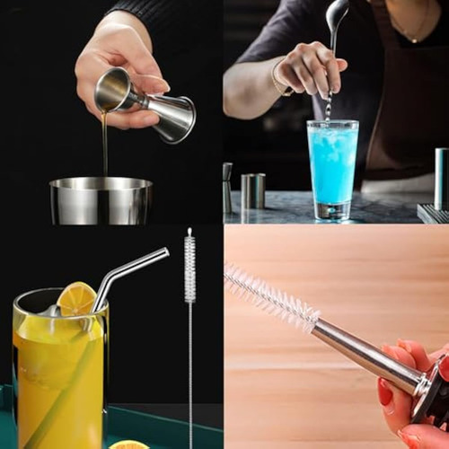 Juego De Coctelera De 24 Onzas, 9 Piezas, Kit De