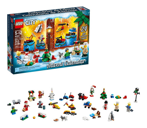 Lego City Advent Calendar,  Navidad Para Niños (313 Piezas)