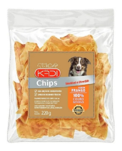 Kadi Petisco Chips Para Cães Sabor Frango 220g