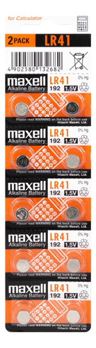 Pack 10 Pilas Lr41 Ag3 192 Maxell