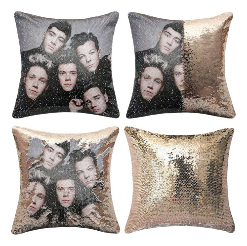 Merch De One Direction - Fundas De Almohada De Lentejuelas D