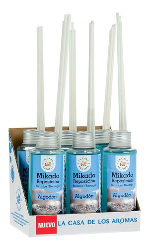 Pack 6 Ambientador Mikado Algodón 100ml