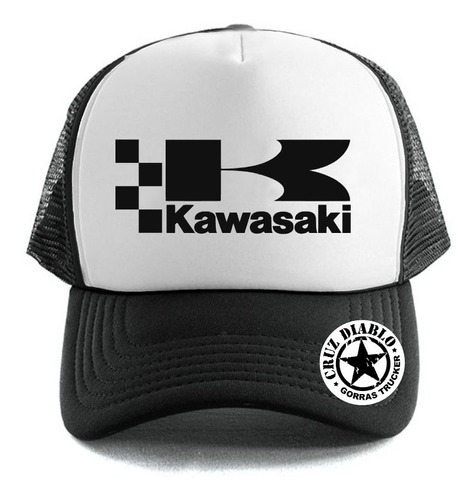 Gorras Trucker Kawasaki Dis4 Cruz Diablo