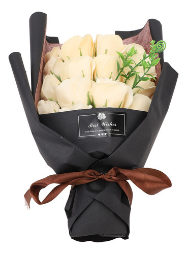 18 Piezas Flor Rosa Artificial Para Champán Día San Valentín