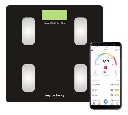 Balança Digital Bioimpedância Iwbdbio-001app 180kg Bluetooth