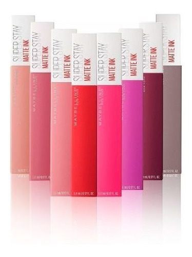 Pack 8 Labiales Maybelline Superstay Matte Ink