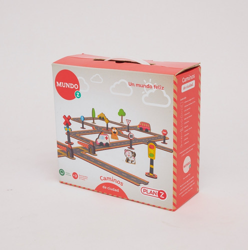 Imagen 3 de 10 de Juego Caminos Ciudad Madera Construccion Didactico Niños