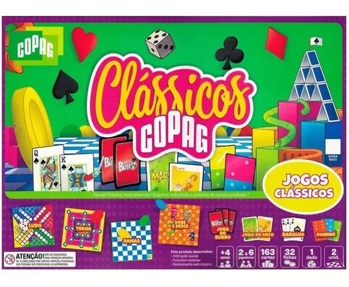 8 Em 1 Jogos Clássicos Jogo Mico Burro Dominó Ludo - Copag