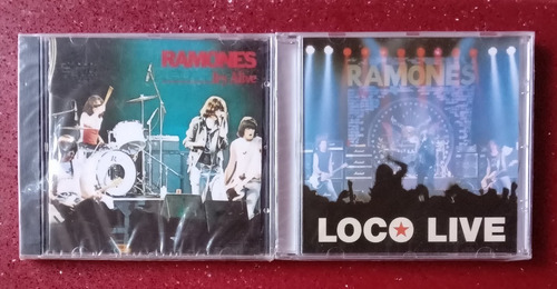 Lote 2 Cd Ramones Alive Y Loco Live ( Nuevos Sellados) 