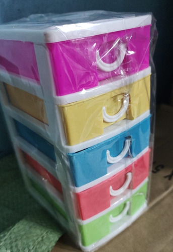 Mini-organizador Tipo Cajonera Multiusos 5 Divisores Colores