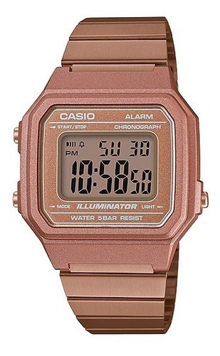 Reloj Casio Digital Fashion Ss Original Time Square Color de la correa Rosa