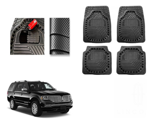 Tapete Carbono 3d Grueso Lincoln Navigator 2015 A 2017