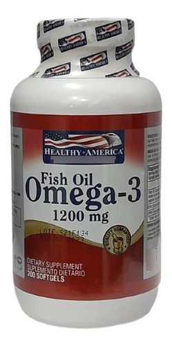 Omega 3 1200mg Healthy America - Unidad a $580