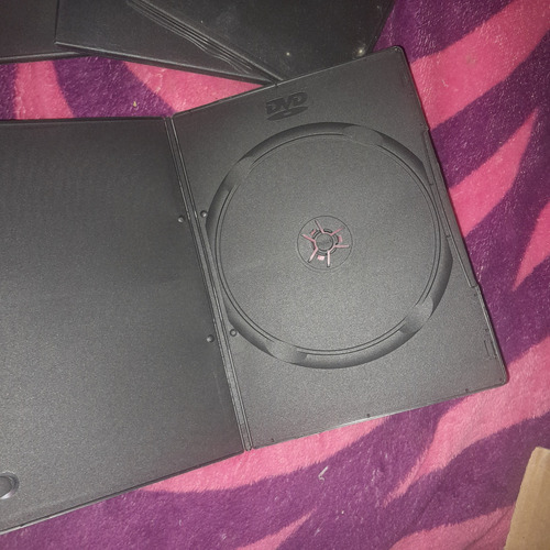 Cajas De Dvd 7 Mm Lote X 200 Usadas!! Negro (Usado)