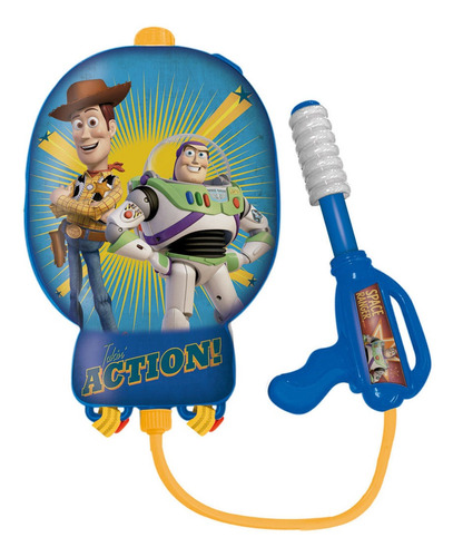 Pistola De Agua Water Backpack Toy Story Original Ditoys