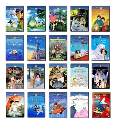 Studio Ghibli Hayao Miyazaki Paquete Con 20 Peliculas En Dvd | Envío gratis