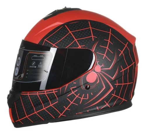 Casco de spiderman para moto new arrivals