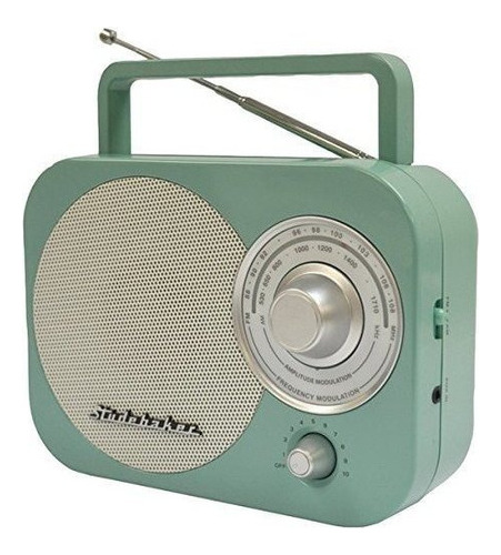 Radio Amfm Transportable Studebaker Radio En Color Cerceta V