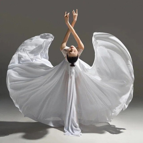 Falda De Baile De Chifón Clásica, Elegante, Nacional Y Moder