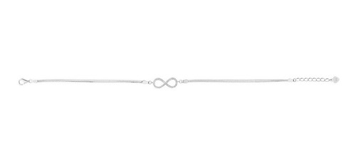 Imagen 1 de 1 de Pulsera Infinito 18cm Rd Plata .925 - 2386