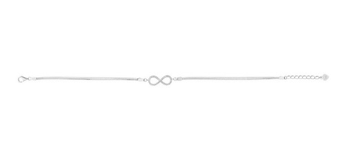 Pulsera Infinito 18cm Rd Plata .925 - 2386