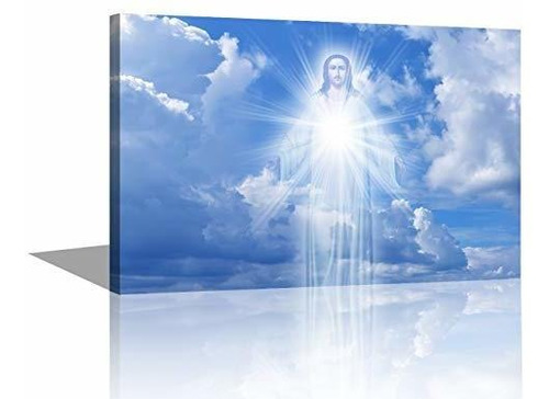 Jesus Christ En El Cielo Con Nubes Cielo Con Fondo De Ht3qi