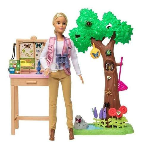 Barbie Nat Geo Entomologa Biologa D Insectos Original Mattel