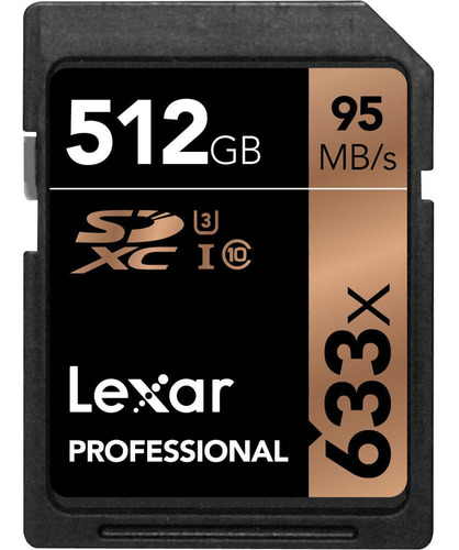 Lexar 512gb Professional 633x Uhs-i Sdxc Memory Card