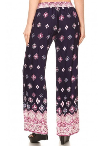 Imagen 2 de 6 de Pantalón Palazzo Boho Print - Ropa Verano - Mujer