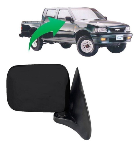 Espejo Derecho Para Chevrolet Luv 2.2  1997-2004 Negro