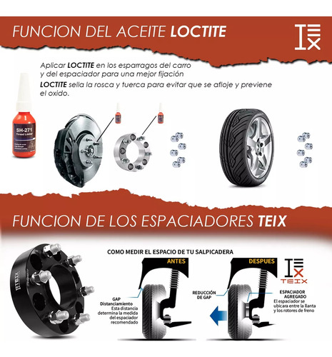 Espaciadores De Rin Bronco Raptor 6-135 De 1.5 Pulgadas