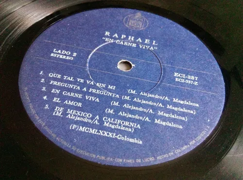 Vinilo Raphael-en Carne Viva Ljp (Usado)