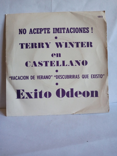 Vacación De Verano - Descubrirás Que Existo. Terry Winter.