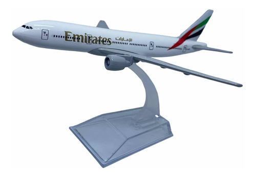 Avión Emirates B777 Escala 1:400 Metálico Con Base Juguete 