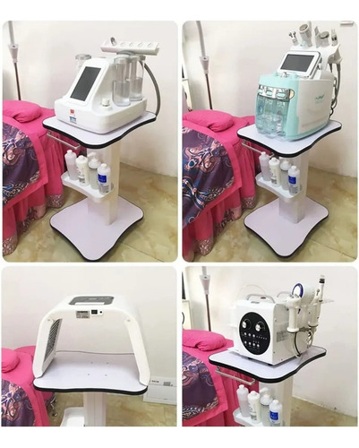 Mesa Carrito Auxiliar Aparatos De Spa Cosmetologia Charolas