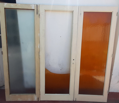 Puerta Antigua 3 Hojas Amarillo (Usado)